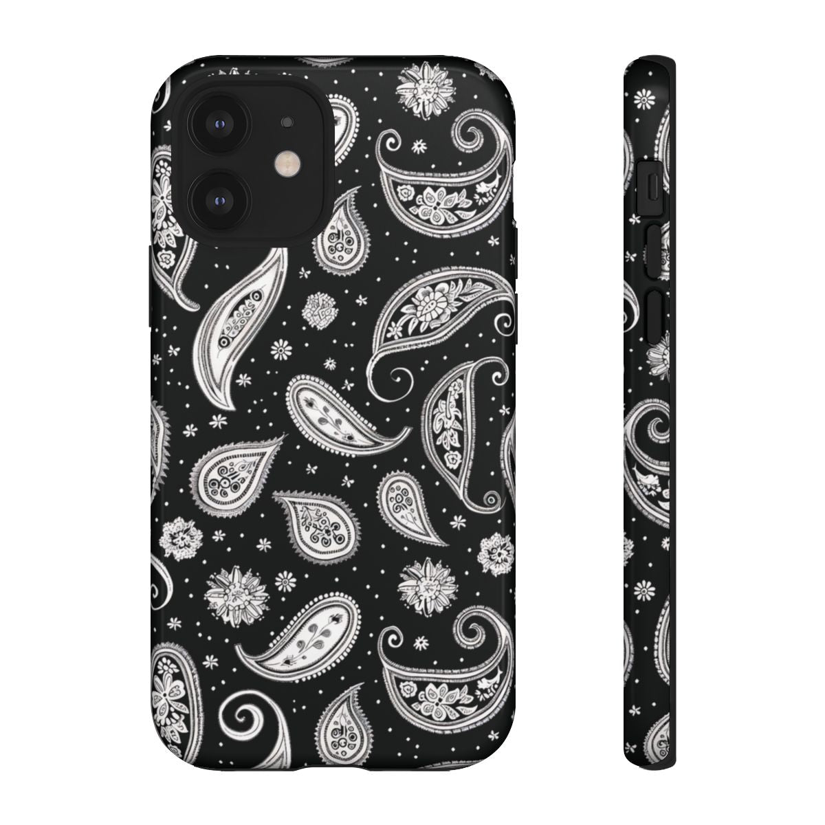 Black White Paisley Tough Case