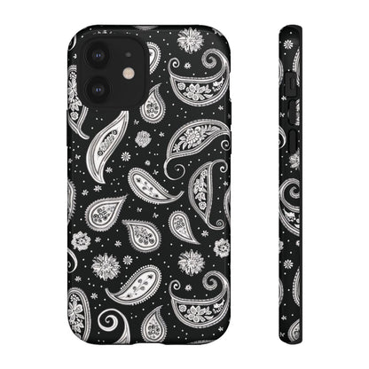 Black White Paisley Tough Case