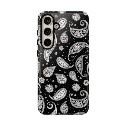 Black White Paisley Tough Case