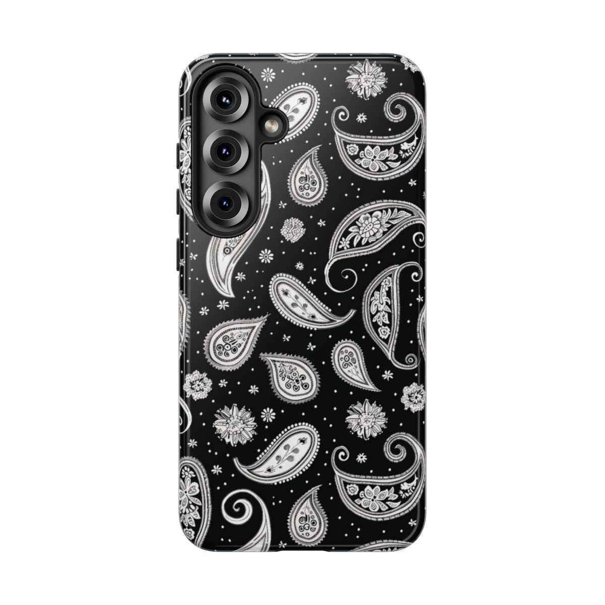 Black White Paisley Tough Case