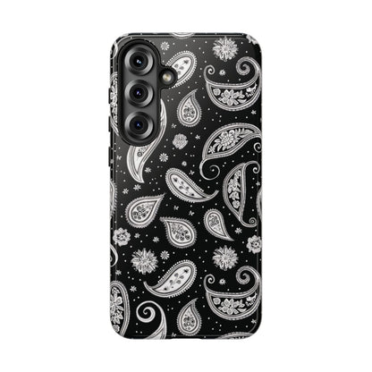 Black White Paisley Tough Case