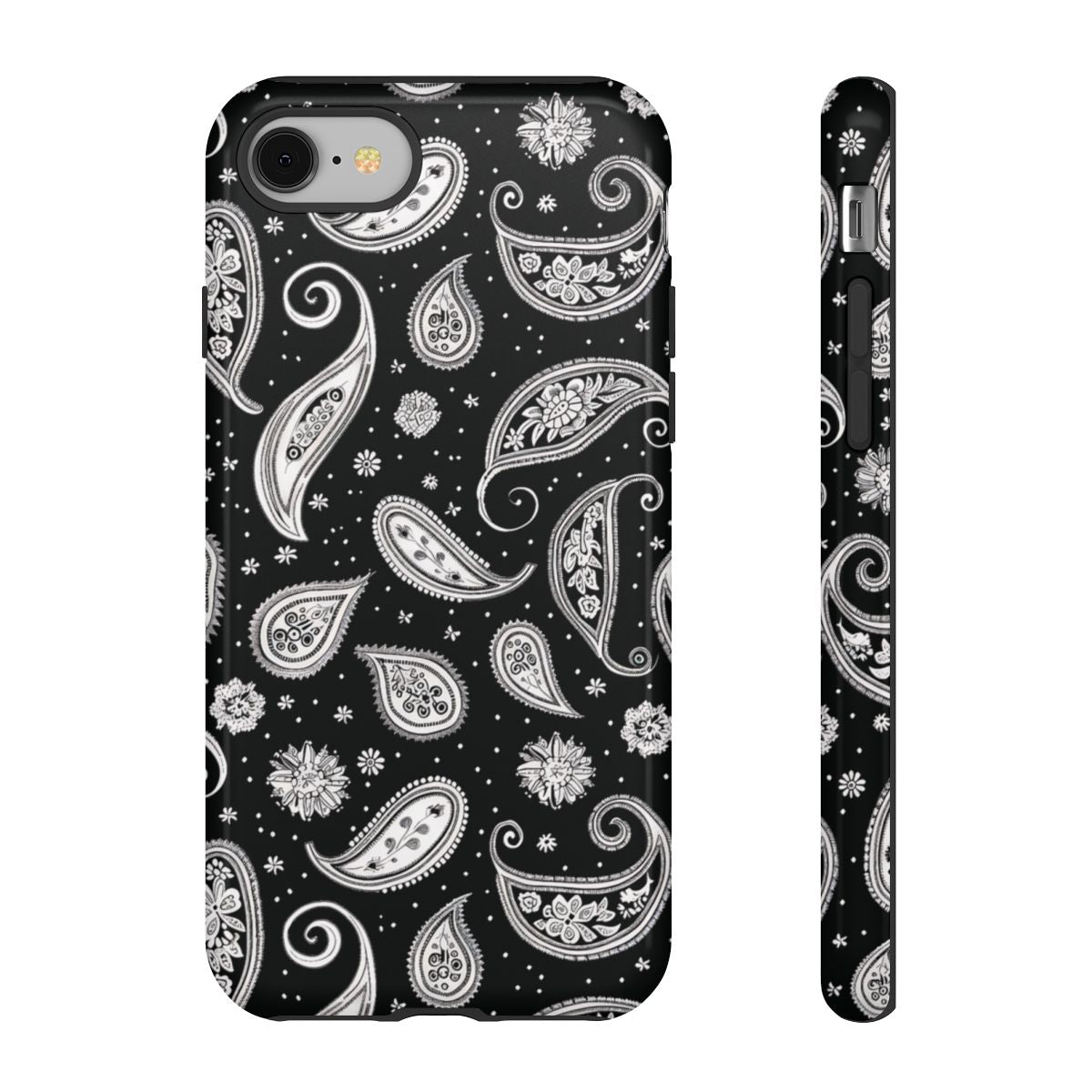 Black White Paisley Tough Case