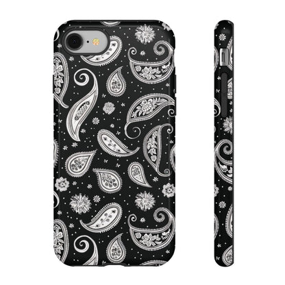 Black White Paisley Tough Case
