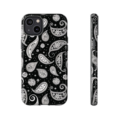 Black White Paisley Tough Case