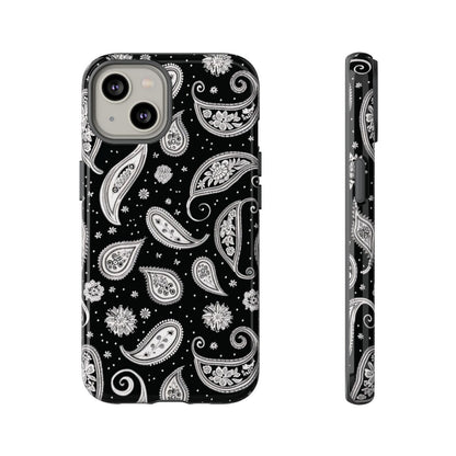 Black White Paisley Tough Case