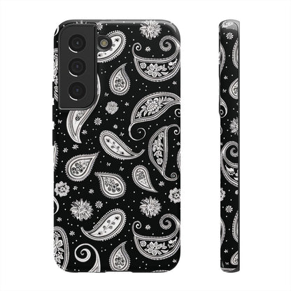 Black White Paisley Tough Case