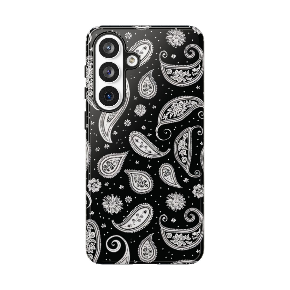 Black White Paisley Tough Case