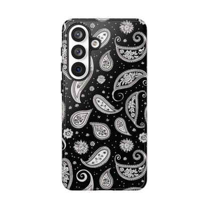 Black White Paisley Tough Case