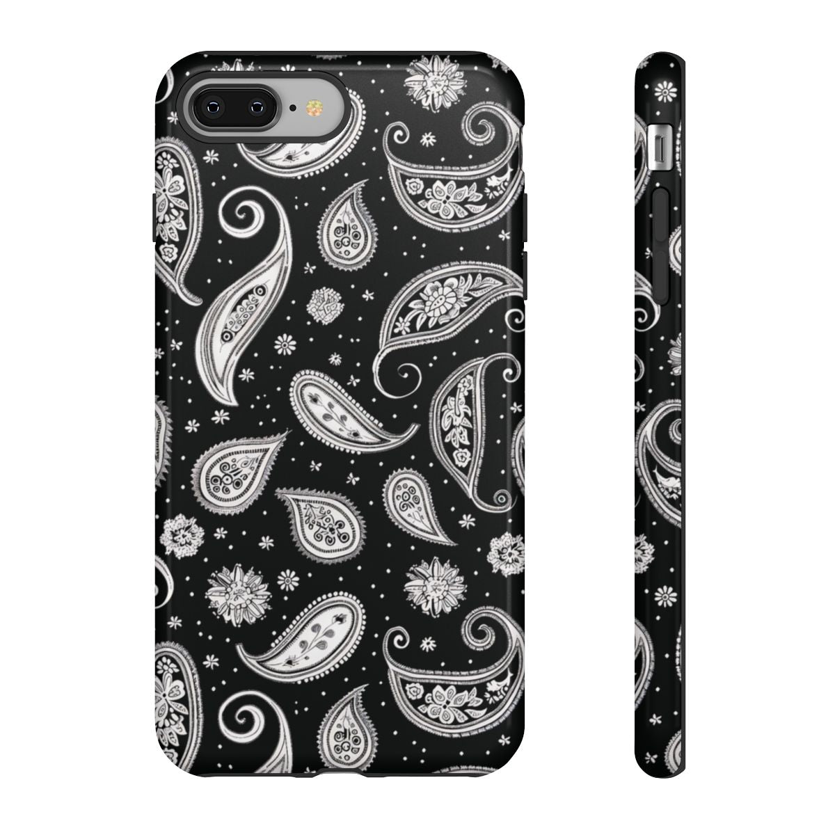 Black White Paisley Tough Case