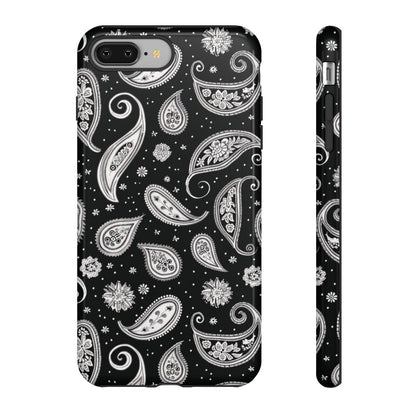 Black White Paisley Tough Case