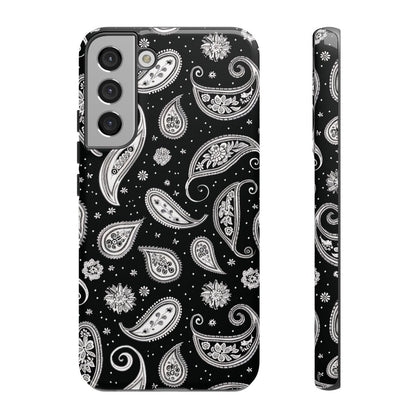 Black White Paisley Tough Case