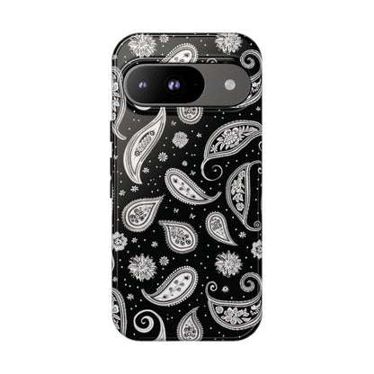Black White Paisley Tough Case