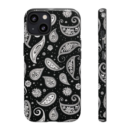 Black White Paisley Tough Case