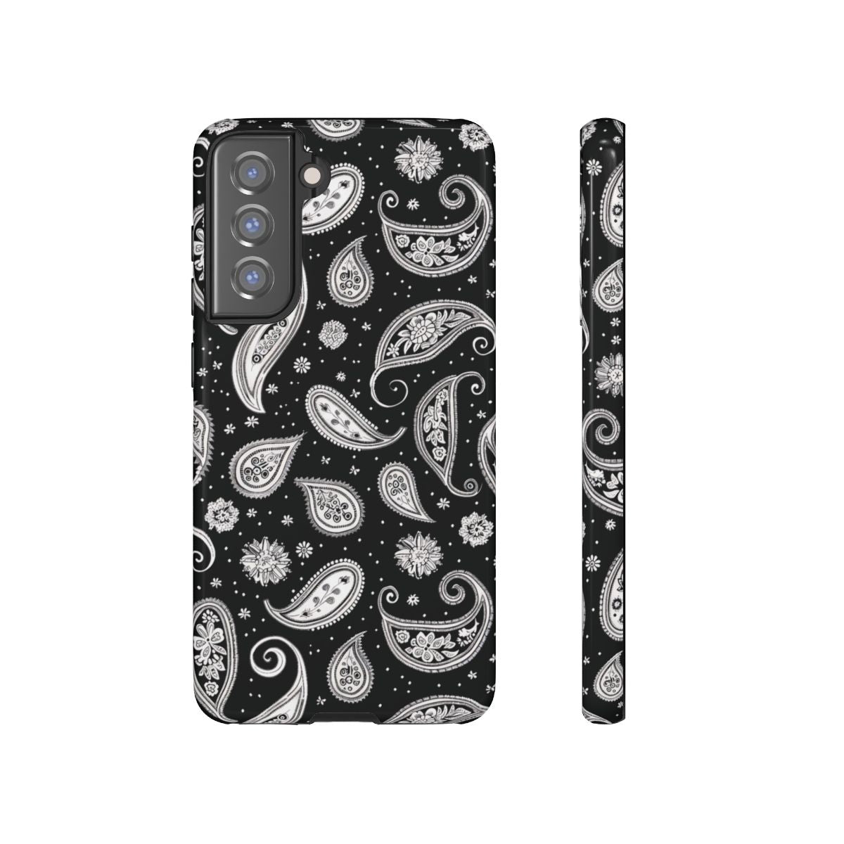 Black White Paisley Tough Case