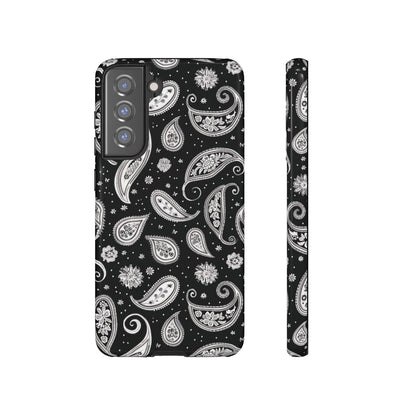 Black White Paisley Tough Case