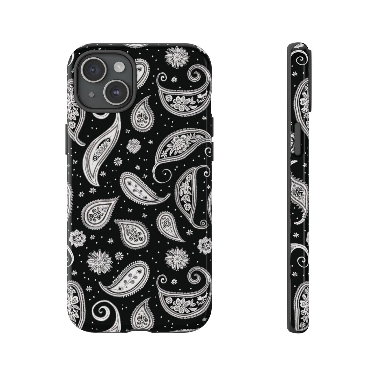 Black White Paisley Tough Case