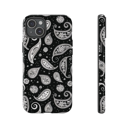 Black White Paisley Tough Case