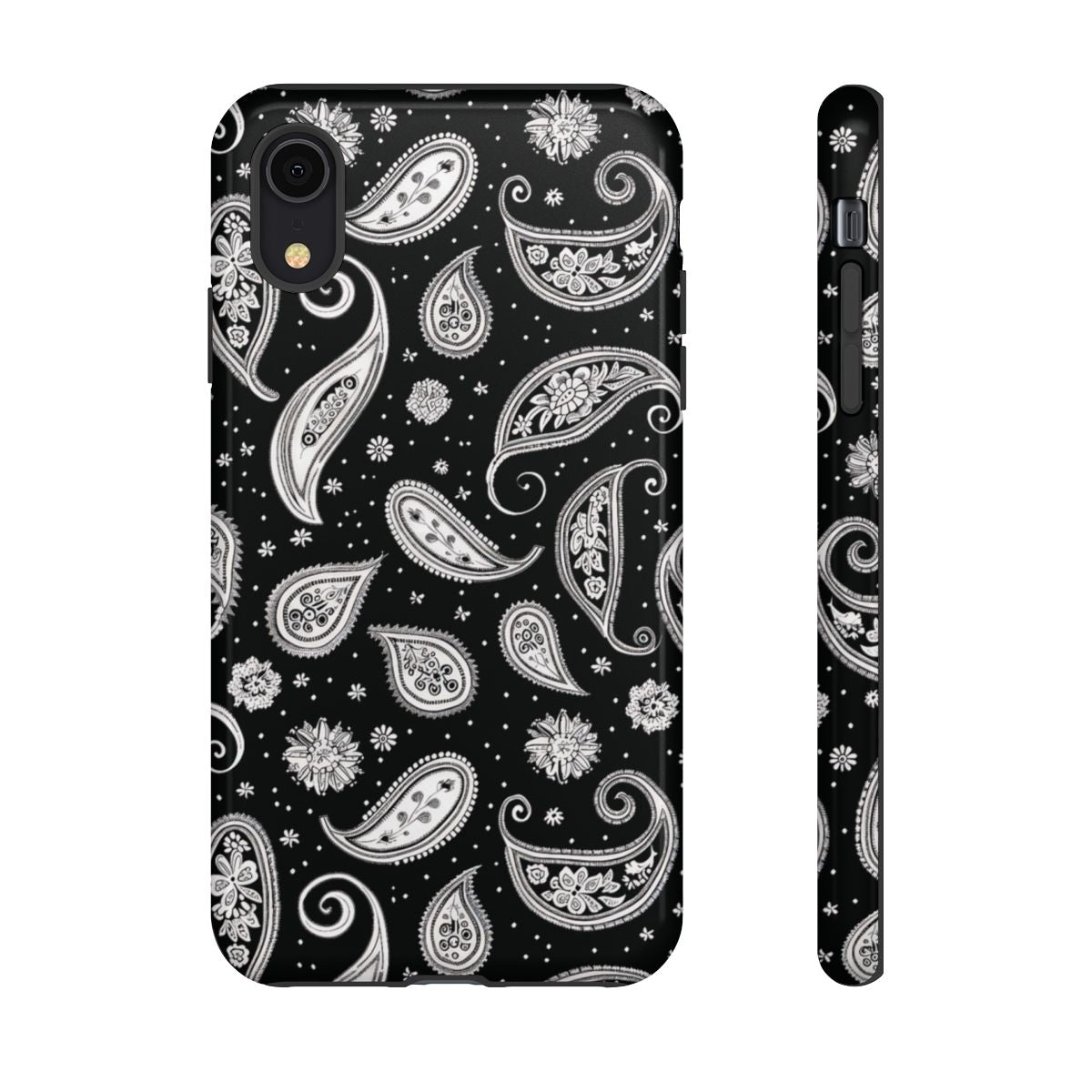 Black White Paisley Tough Case