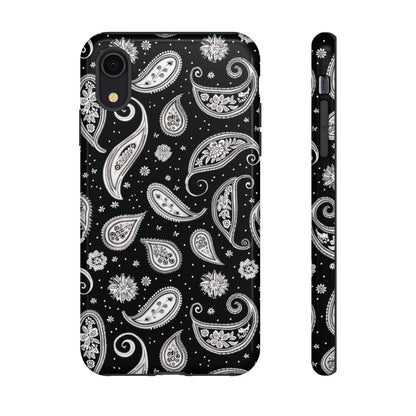Black White Paisley Tough Case