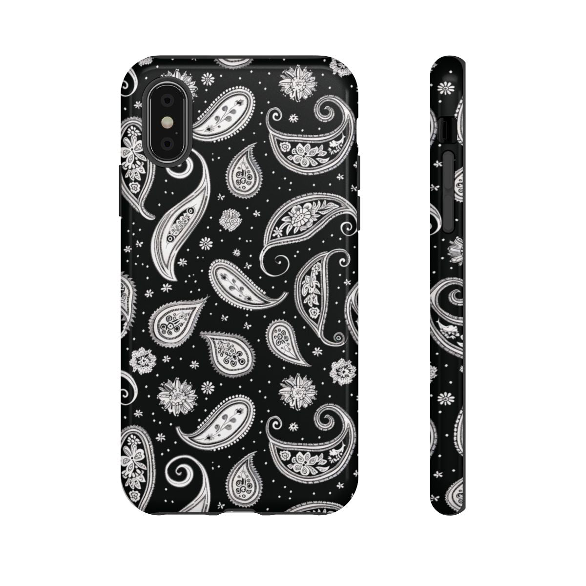 Black White Paisley Tough Case