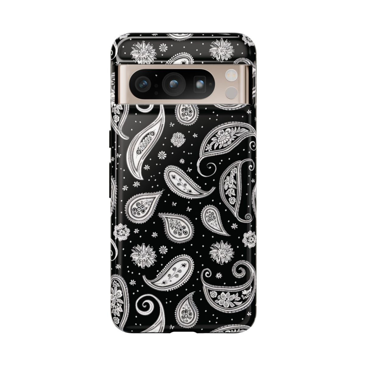 Black White Paisley Tough Case