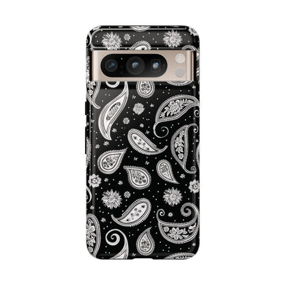Black White Paisley Tough Case