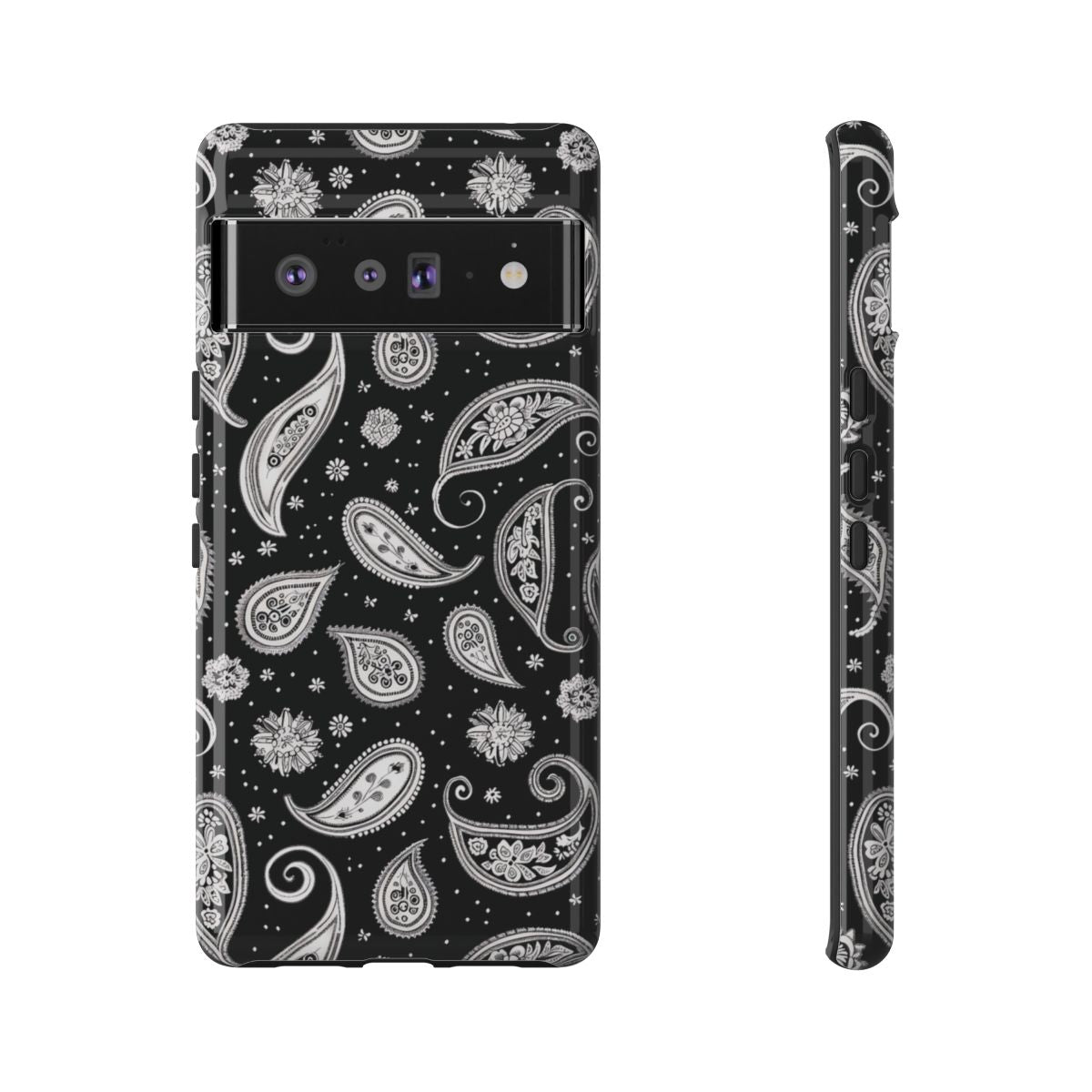 Black White Paisley Tough Case