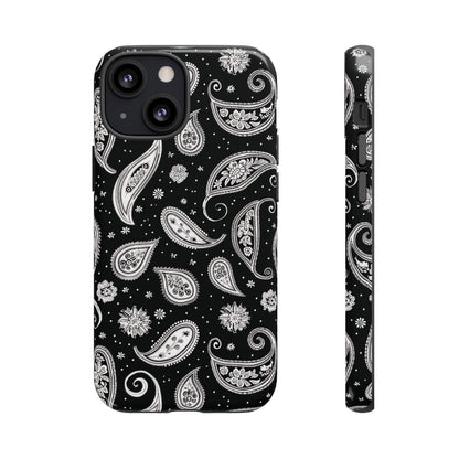 Black White Paisley Tough Case