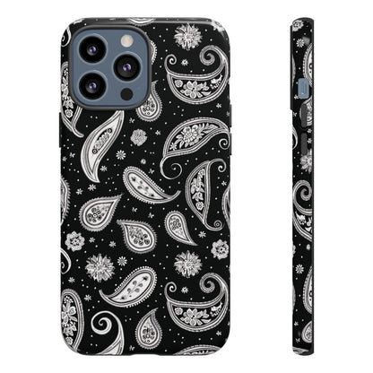 Black White Paisley Tough Case