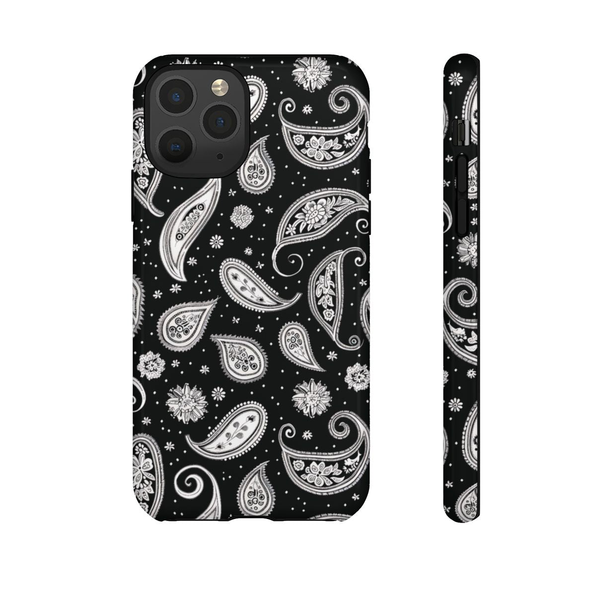 Black White Paisley Tough Case