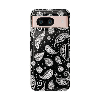 Black White Paisley Tough Case