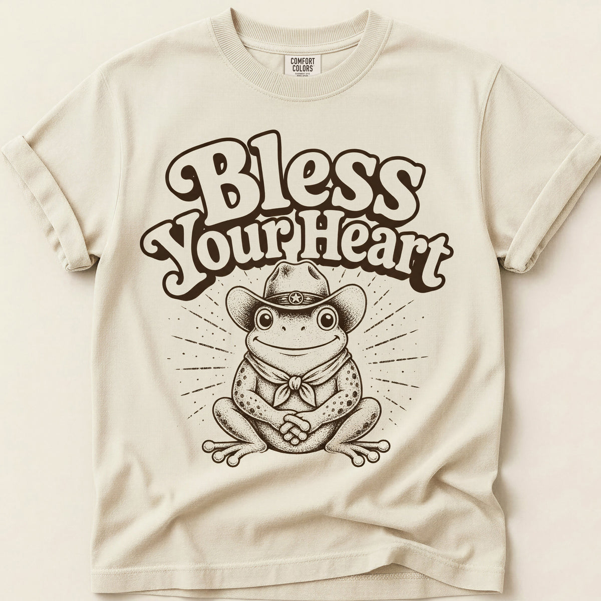 Bless Your Heart T-shirt on Ivory