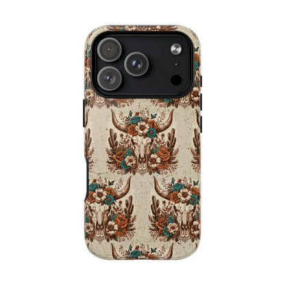 Boho Bull Skull Magnetic Case