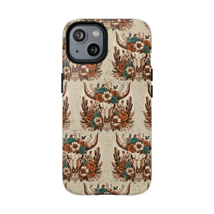 Boho Bull Skull Magnetic Case
