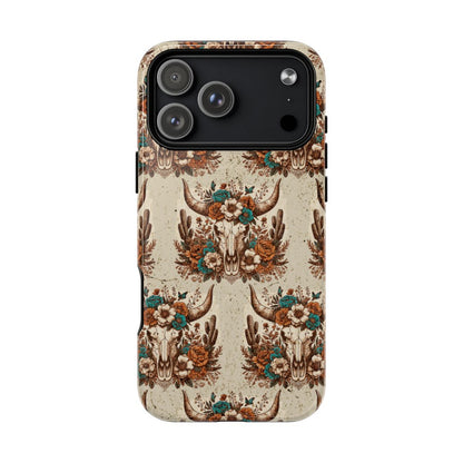 Boho Bull Skull Magnetic Case