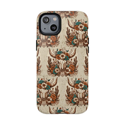 Boho Bull Skull Magnetic Case