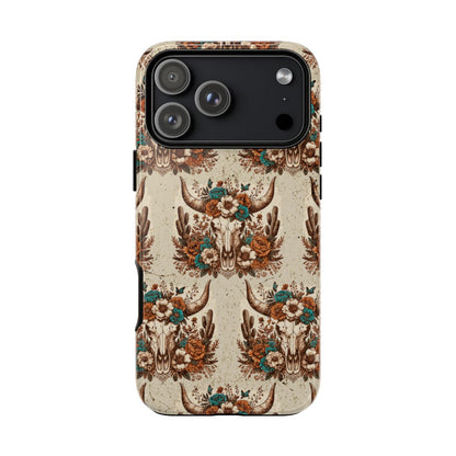 Boho Bull Skull Tough Case - iPhone 18 Pro Max