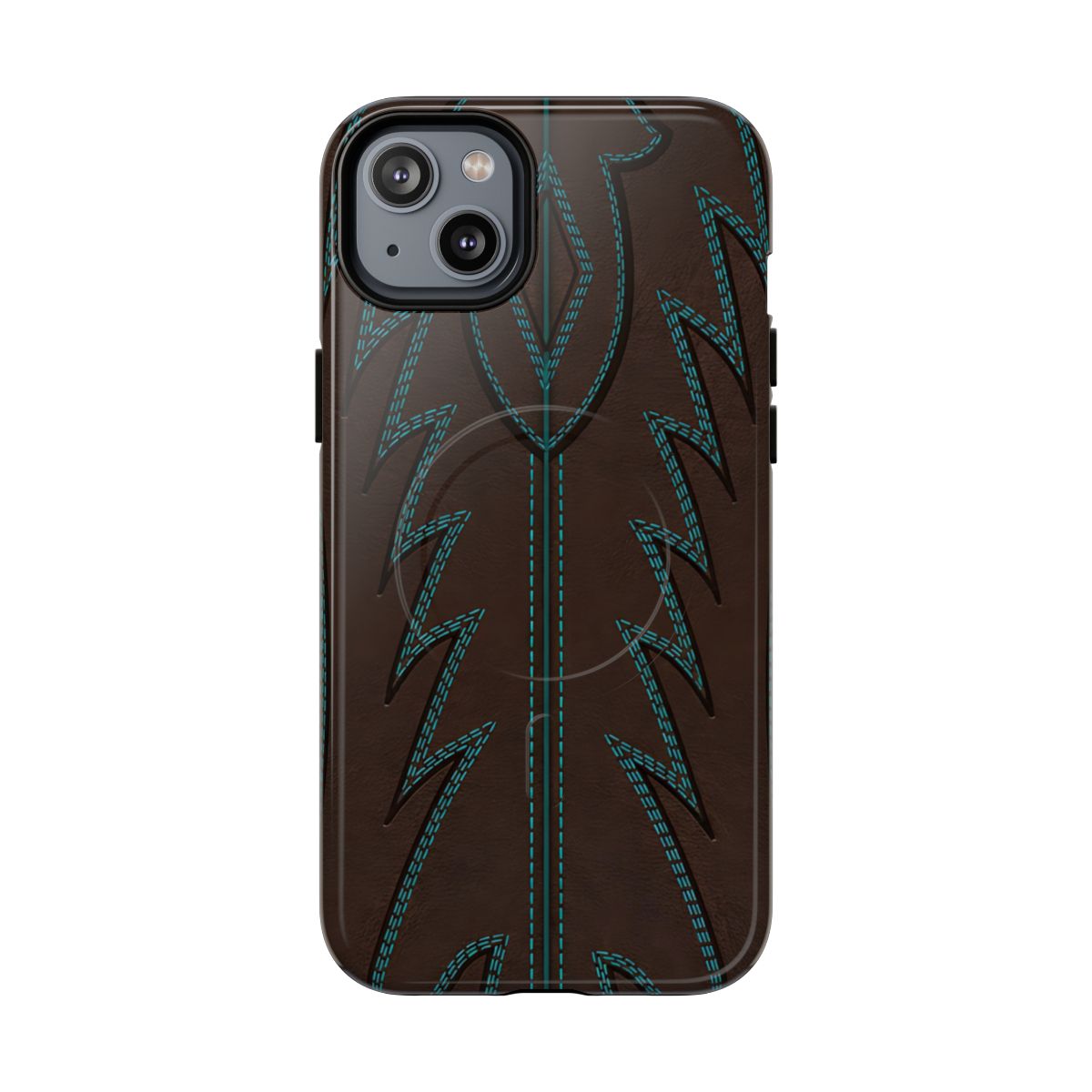 Boot Closeup Brown Turquoise Magnetic Case
