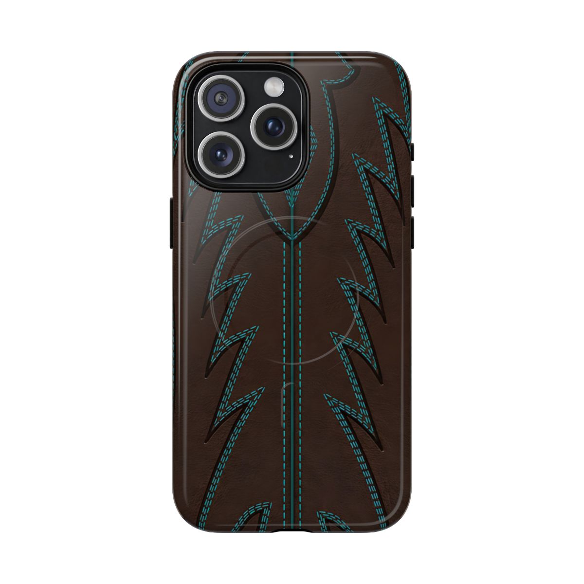 Boot Closeup Brown Turquoise Magnetic Case