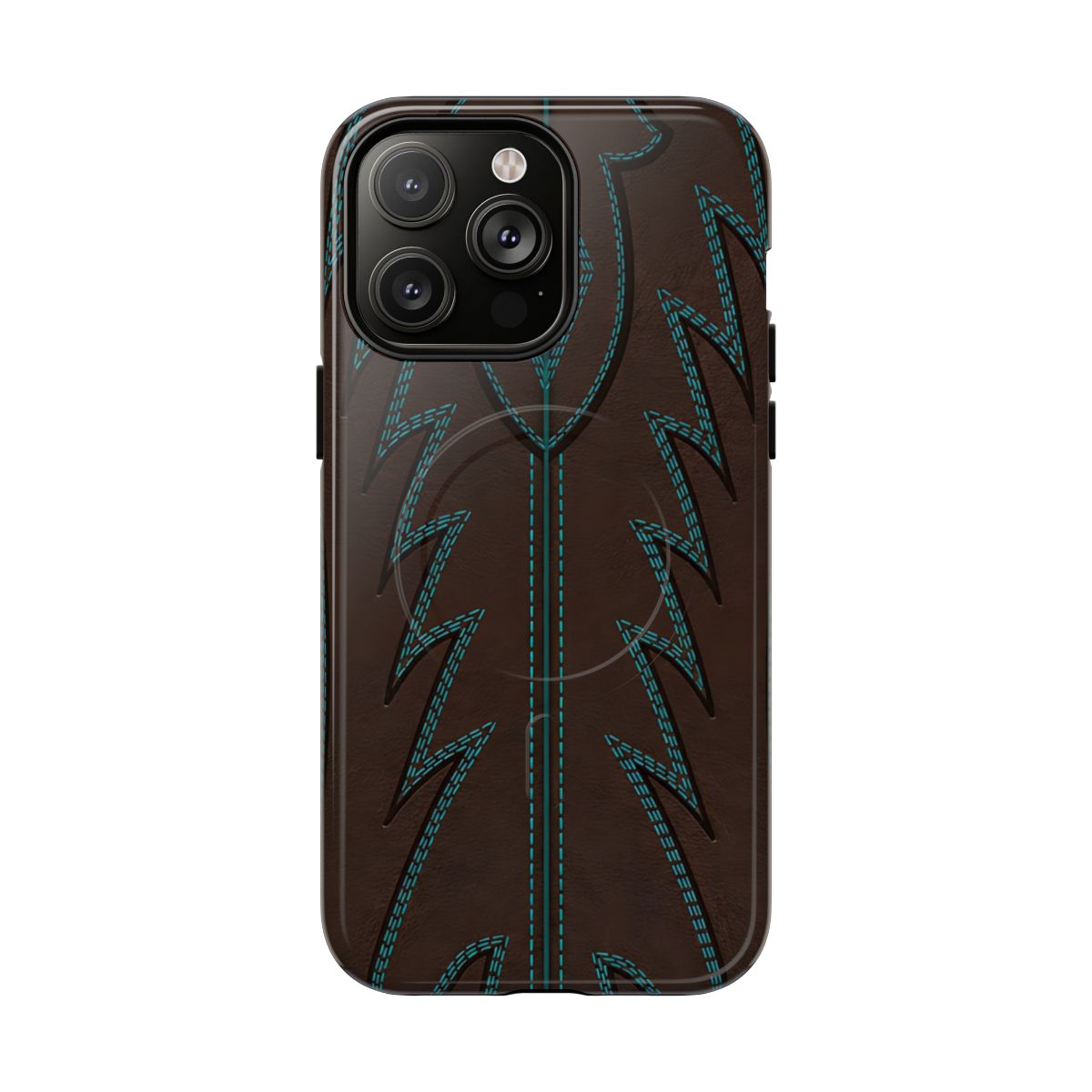 Boot Closeup Brown Turquoise Magnetic Case