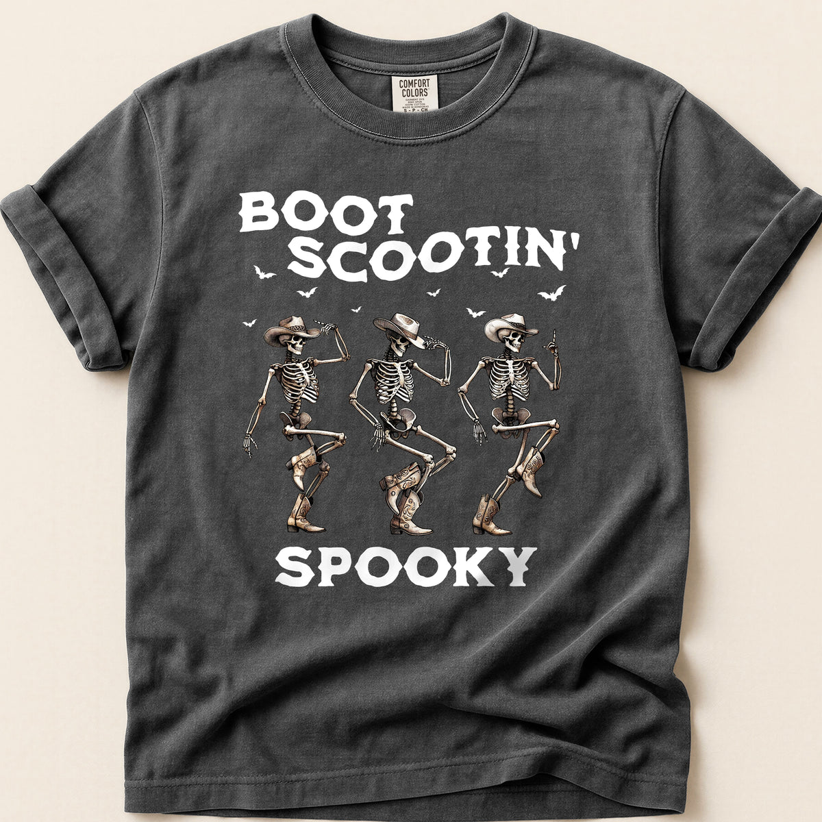 Boot Scootin' Spooky Halloween T-shirt on Pepper