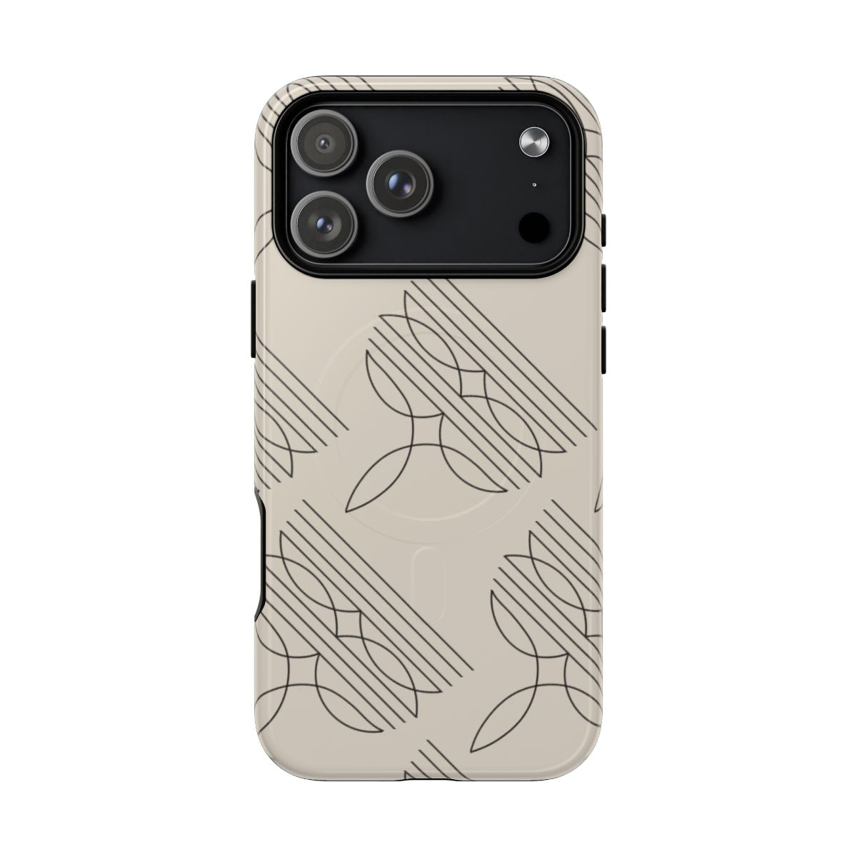 Boot Stitch Magnetic Case-Beige - iPhone 18 Pro Max