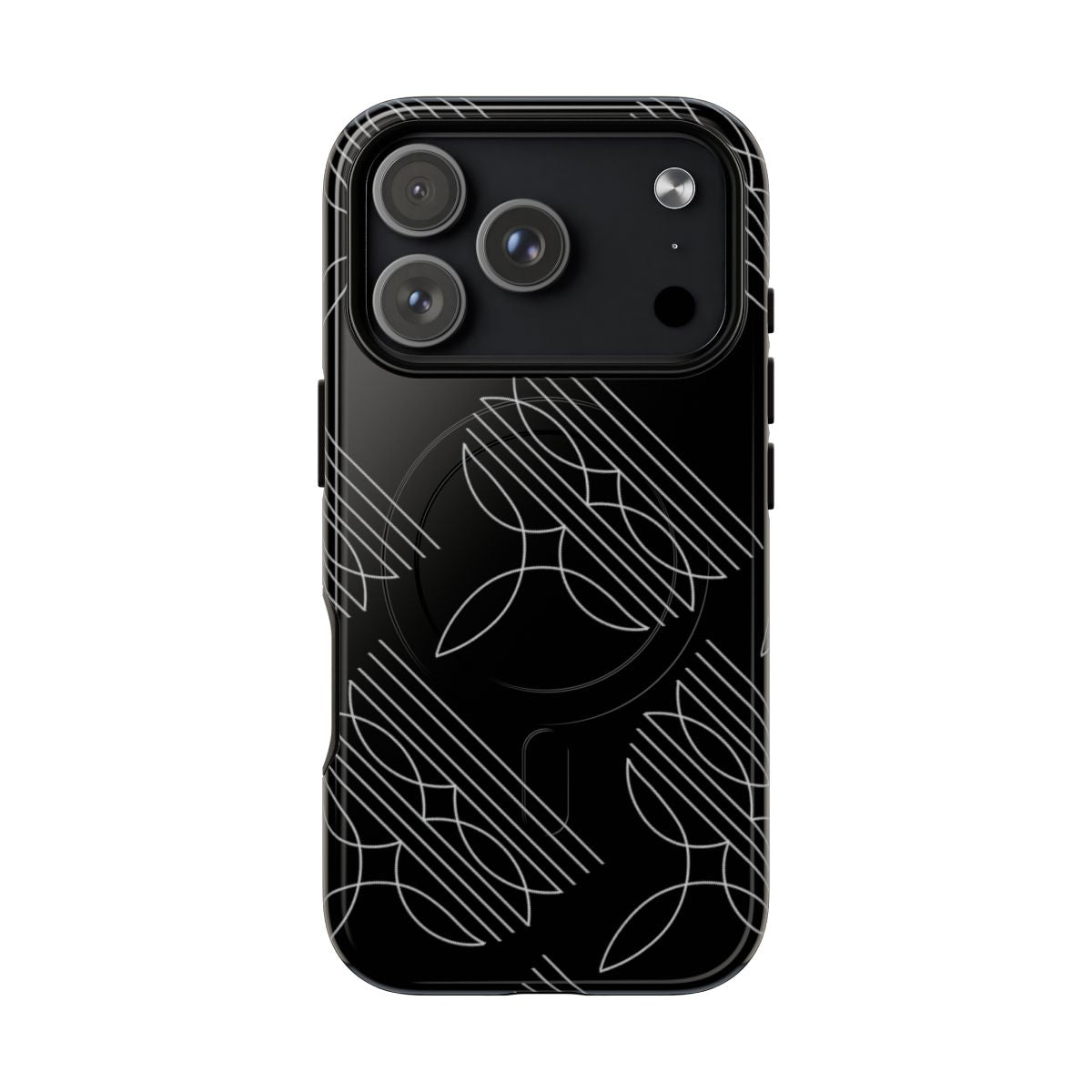 Boot Stitch Magnetic Case-Black - iPhone 18 Pro