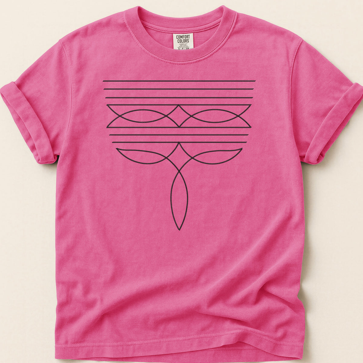 Boot Stitch T-shirt on Crunchberry