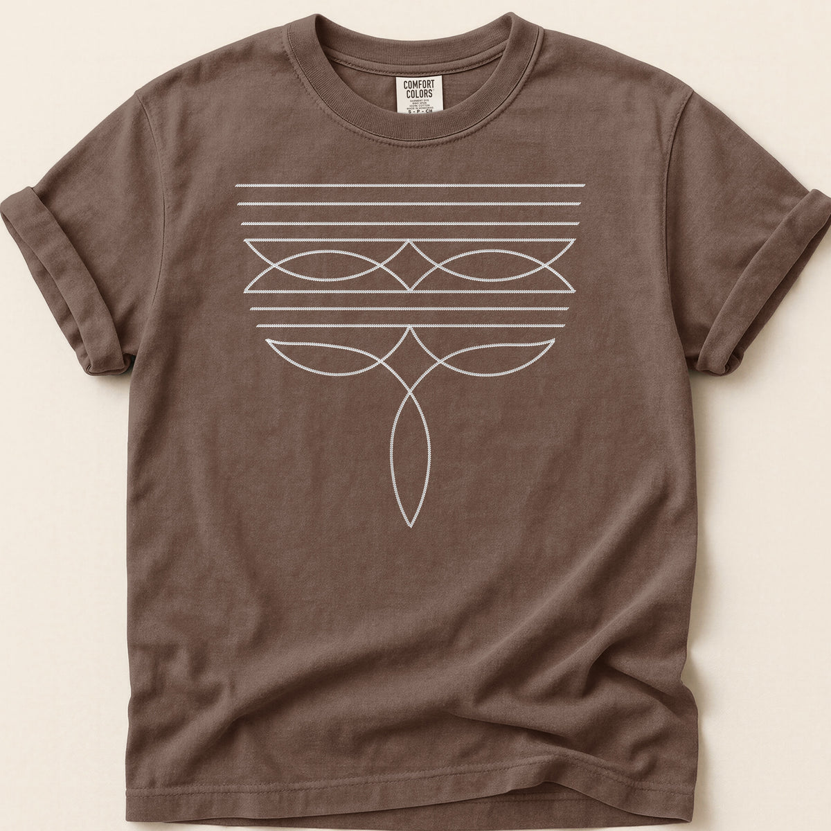 Boot Stitch T-shirt on Espresso