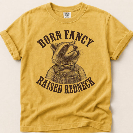 Born Fancy T-shirt on Mustard