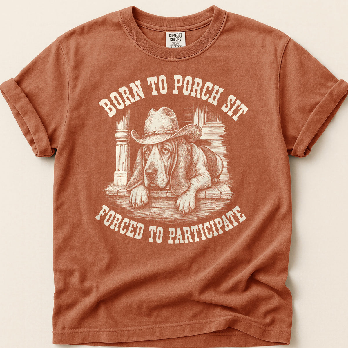 Born To Porch Sit T-shirt on Yam