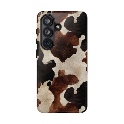 Brown Black Cowhide Tough Case
