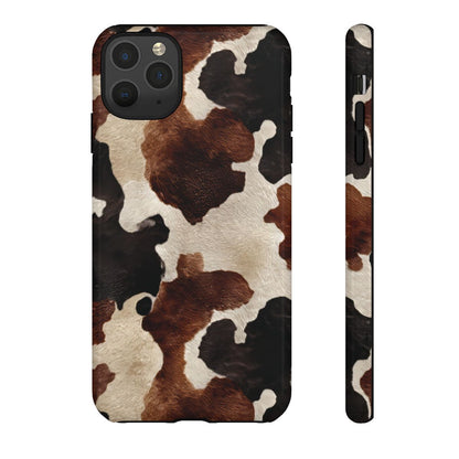 Brown Black Cowhide Tough Case