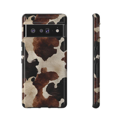 Brown Black Cowhide Tough Case